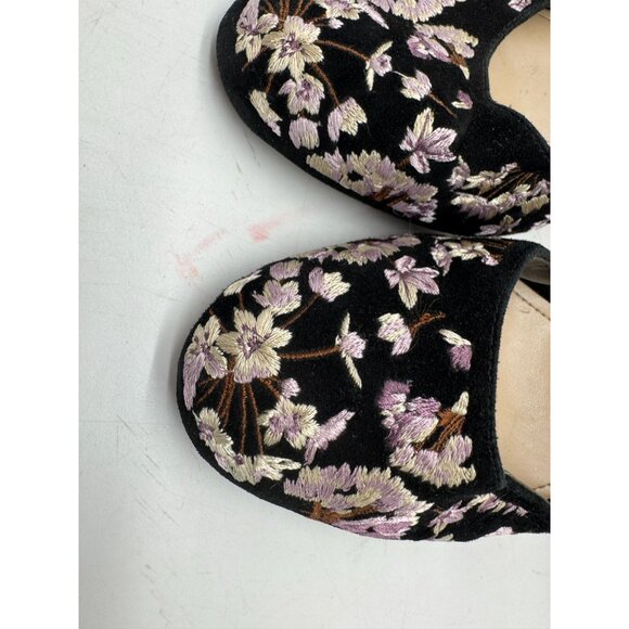 White House Black Market Womens Embroidered Goth Heeled Sandals Size 7M Black - Picture 6 of 11